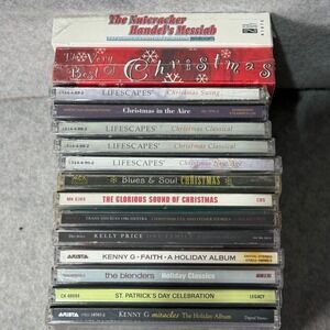 Lot of 15 Christmas Holiday CDs Kenny G TSO Lifescapes Mannheim Steamroller